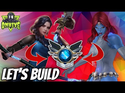 [MFF Hindi] Mega T2 All The Way Blue Dragon & Mystique | Marvel Future Fight | Let's Build Them Up