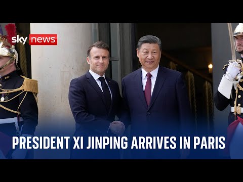 Chinese President Xi Jinping arrives in Paris