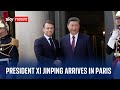 Chinese President Xi Jinping arrives in Paris