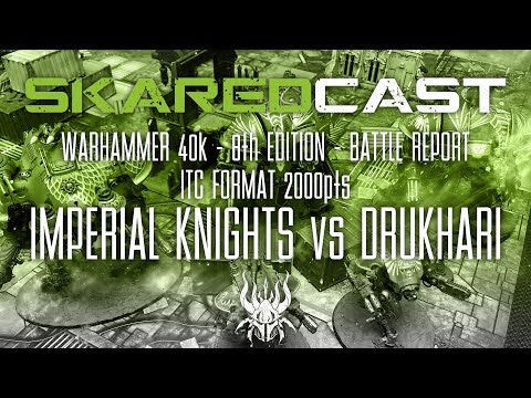 Krast Knights vs Drukhari; Warhammer 40k 8th Edition; Competitive ITC; Battle Report