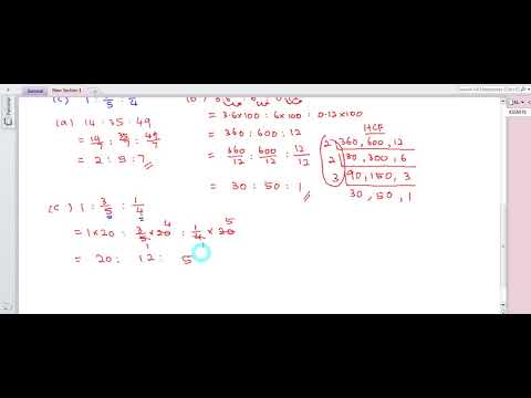 KSSM Form 1 4.1 Ratios