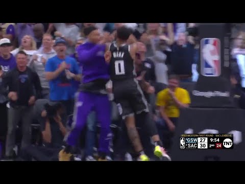 Malik Monk SPIN MOVE & 3-Pointer | Sacramento Kings vs Golden State Warriors | NBA Playoffs 2023