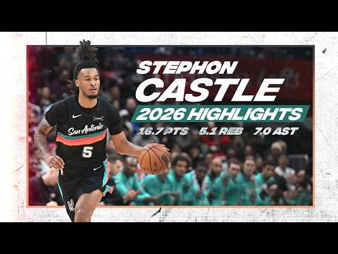 Best of Stephon Castle | 2025-26 Spurs Season Highlights
