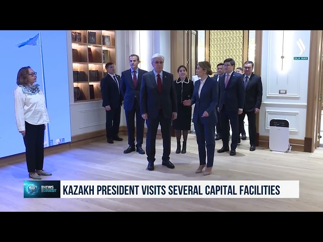 Президент Казахстана посетил ряд объектов столицы