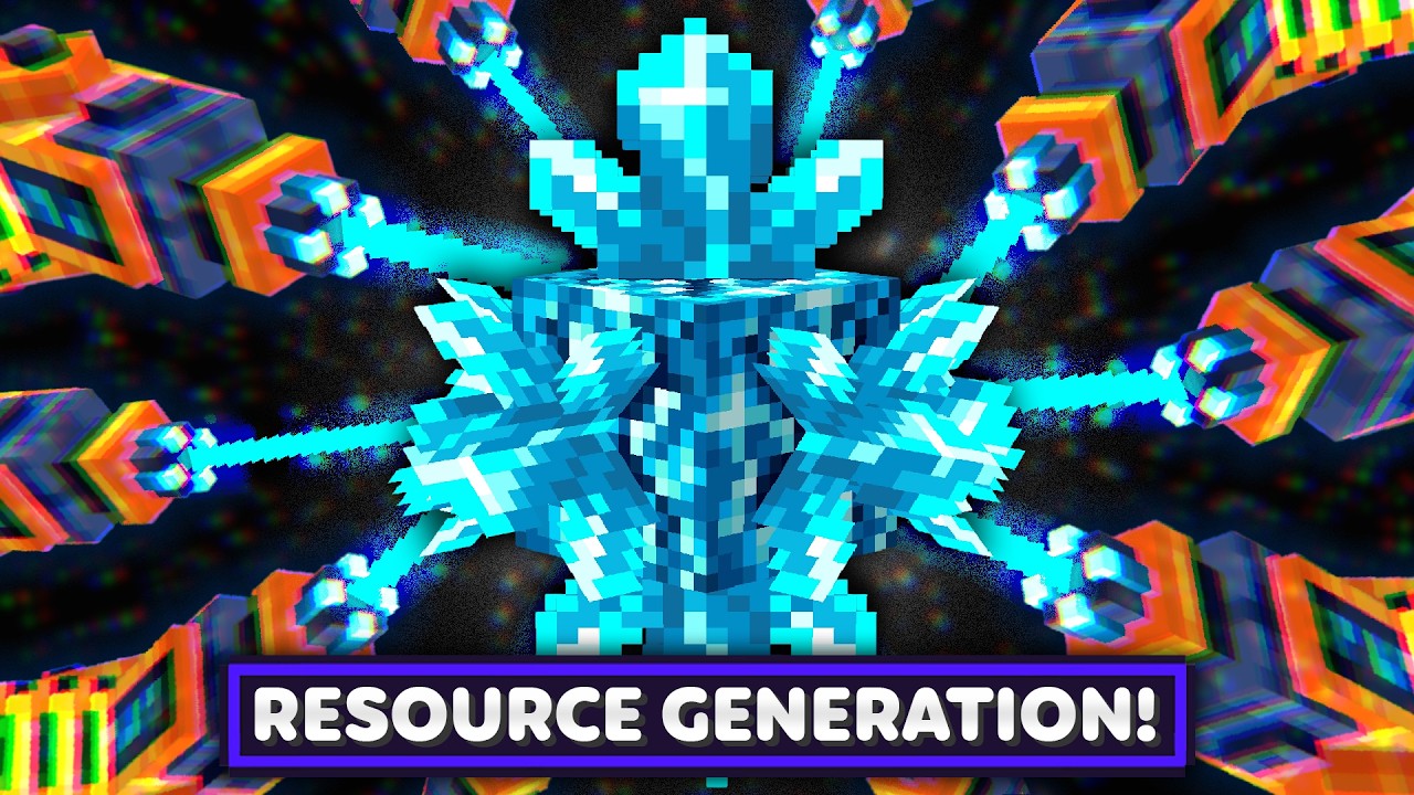 Minecraft Contained | BUDDING CRYSTAL LASER RESOURCE GENERATION! #12 [Modded Questing Spaceblock]