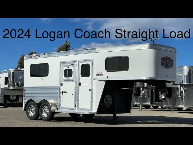 Preview image of 2024 Logan Coach Warmblood Two Horse Straight Load Gooseneck Extra Tall Extra Wide youtube video