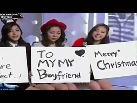 A pink & Boyfriend - All I Want For Christmas Is You @  M!CountDown (Special Stage)