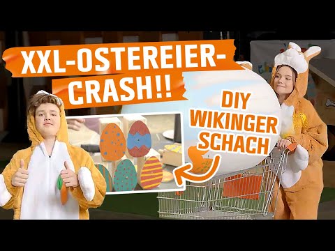 XXL-OSTEREIER-CRASH! Wer gewinnt die OSTER-CHALLENGE!? | MACH MAL mit OBI