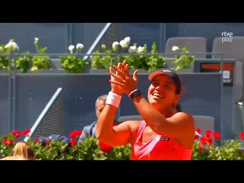 Jessica Bouzas Maneiro pasa ronda en Madrid Open 2024. entrevista