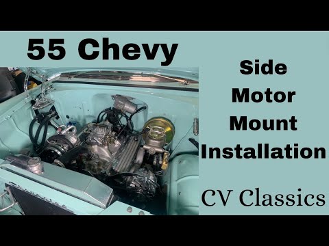 Installing Side Motor Mounts on a 55 Chevy