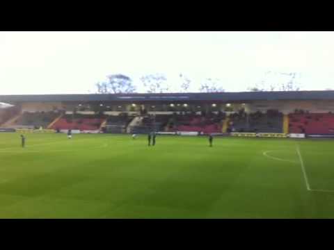 Rochdale Pitch gets pre-match water courtesy of Lancastrian