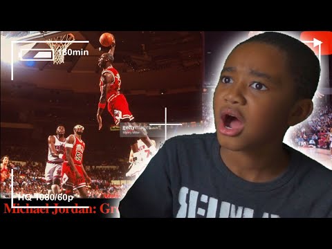 MY LITTLE BROTHER REACTS TO MICHAEL JORDAN’S RARE FOOTAGE!!!