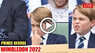 Prince George Picking Nose at Wimbledon 2022