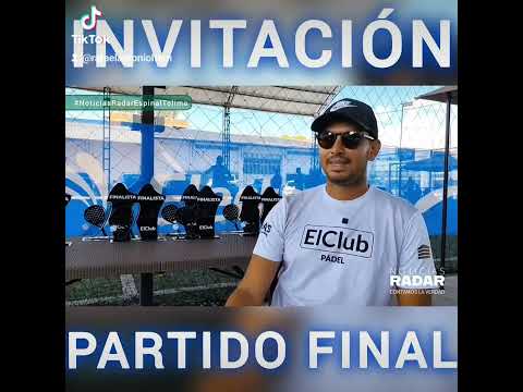 Gran final del Torneo de Pádel en El Espinal Tolima.