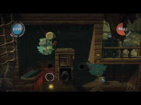 LBP DLC (720p HD) Walkthrough Part 21 - P.o.t.C. Cursed Bay - Revisited, Co-op & Collected All