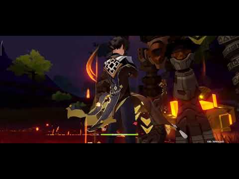 90K Dmg Zhongli Ult Test #Genshin_impact