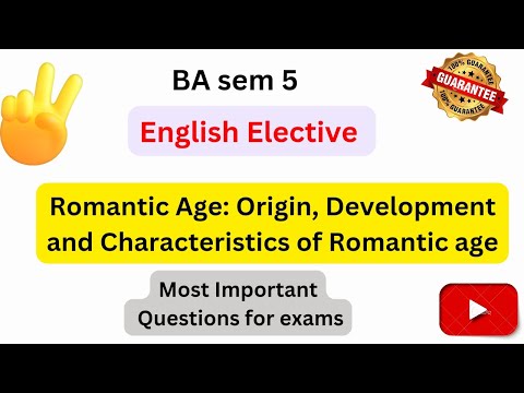 #BA sem 5#Romantic age:Origin/Developent and Characterstics of Romantic period handwritten notes