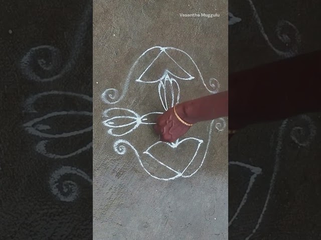Muggulu rangoli design mandala chukkala by draw rangoli - video 2