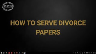 How To Serve Divorce Papers In Australia