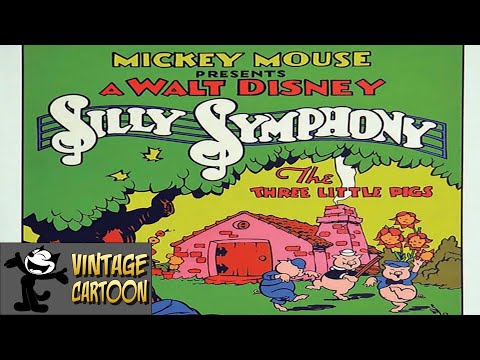 The Three Little Pigs (Silly Symphony 1933) - Vintage cartoon
