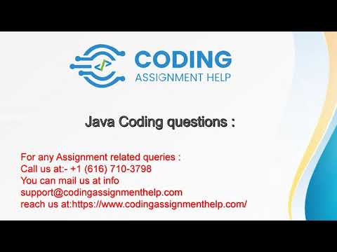 Coding Assignment Help Java Question