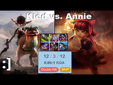 Kled vs. (700lp) Annie - Average NA Solo Q game. (stream highlight)