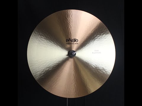 Paiste 20" Formula 602 Classic Thin Flat Ride - 2012g (video demo) image 2