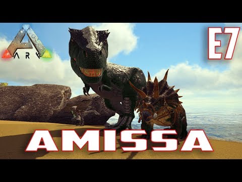 Let's Play ARK: Survival Evolved (Single Player Amissa)Ep.7-Raptor Breeding,Trike Taming