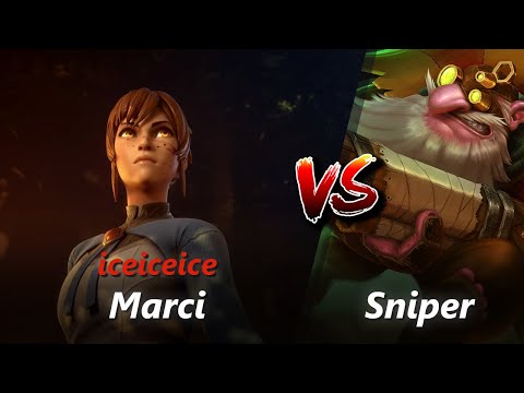 iceiceice offlane Marci vs Sniper/Clockwerk | First 10 minutes