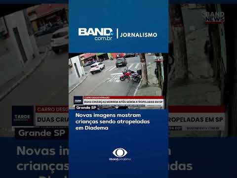 Novas imagens mostram crianças sendo atropeladas  em Diadema