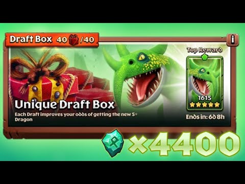 I spent 4400 Runes in the Dramillion Draft Box and here's what I got | Dragons: Titan Uprising