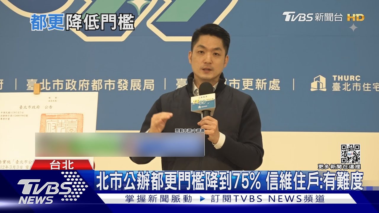 蔣推公辦都更降低意願門檻 綠轟打假球