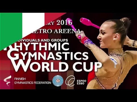 Veronica BERTOLINI Qualify Ball Rhythmic Gymnastics World Cup 2016 Espoo