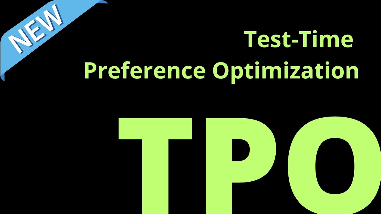 DPO to TPO: Test-Time Preference Optimization (RL)