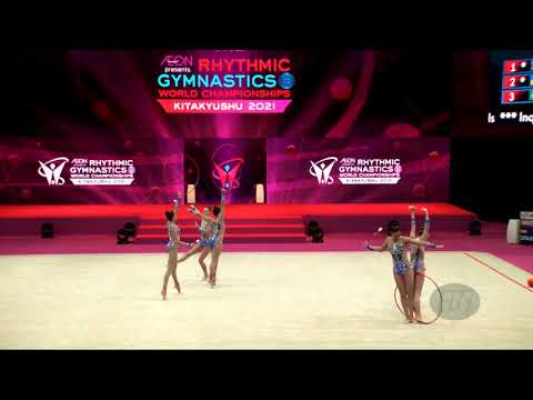 France (FRA) - 2021 Rhythmic Worlds, Kitakyushu (JPN) - Qualifications 3 Hoops + 2 Pairs Of Clubs