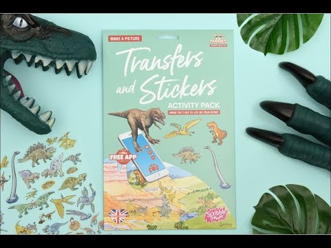 Набор переводных наклеек Scribble Down с онлайн приложением Остров пиратских сокровищ