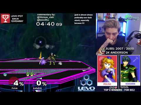 LEVO #14 - Polish (Peach) vs KoDoRiN (Marth) - NA Finals Top 8 LQF
