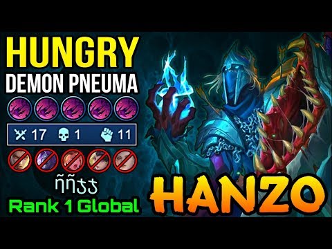 Hungry Demon Pneuma!! Hanzo Insane 17 Kills - Top 1 Global Hanzo by ῆῆჯჯ - MLBB