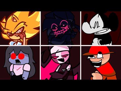 Friday Night Funkin' - Phantasm but everytime it's Sonic turn a Different Skin Mod and Cover is used