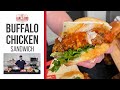 Fried Buffalo Chicken Sandwich Lane S BBQ