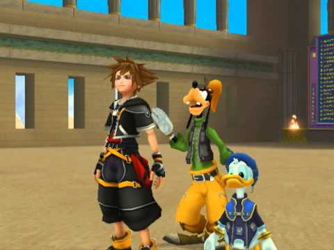 Kingdom Hearts II, English cutscene: 170 - Seeing the Hero Hercules Again - HD 720p