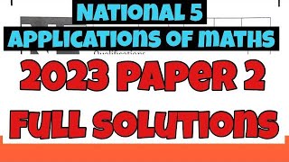 N5 Applications 2023 Paper 2