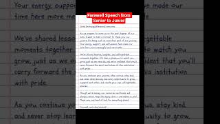 Download lagu Farewell Speech from Senior to Junior  #farewell #speech mp3