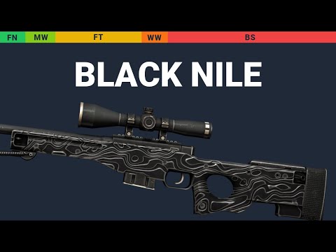 AWP Black Nile - Skin Float And Wear Preview