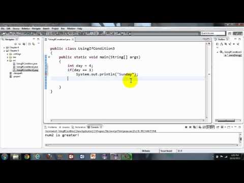 Java Programming Tutorial Working With If Else If Else Part 2