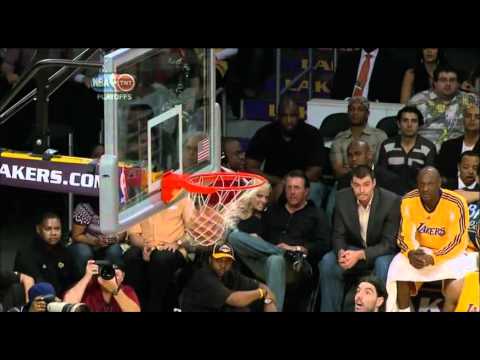 05 12 2009   Round 2 Game 5   Rockets vs  Lakers   Kobe Shot Clock Beating Fadeaway