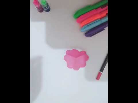 How to make a mini paper flower for decorations | Anisha's Art Craft & Journal #diy #craftideas
