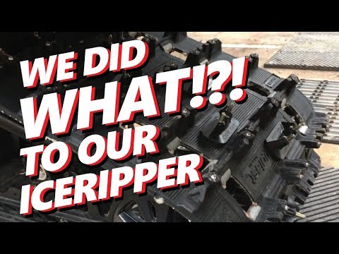 Camso Camoplast Ice Ripper XT Track - Review and How to Add Stud Boy Studs