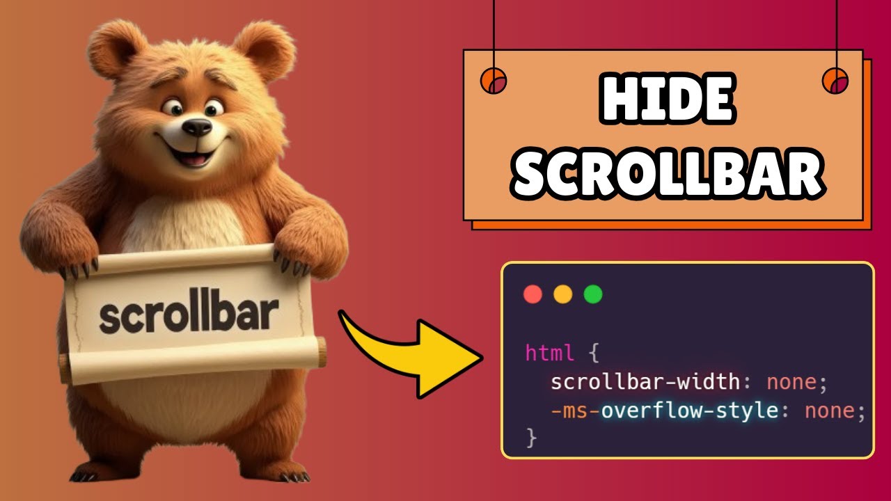 How to Hide Scrollbar But Still Scroll in HTML and CSS