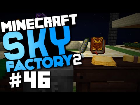 MeatyLock - Minecraft Sky Factory 2 #46 "Starting Thaumcraft, Scanning, Broken Recipes"